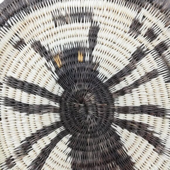 African Ethnic Tribal Folk Art Hand Woven Natural Grass Coil Wall Art Set Spider - Picture 6 of 7